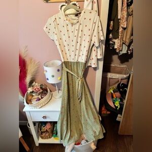 Gorgeous Floral Print Maxi Dress M/L